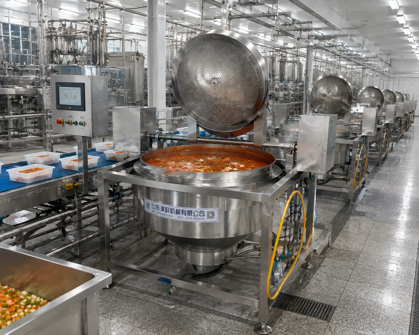 Automatic Basket Tilting Blanching Machine | Industrial Food Processing Equipment