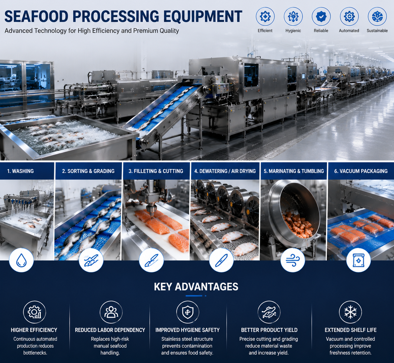 Seafood Processing Production Line